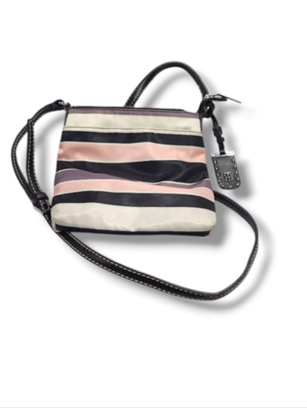 Tommy Hilfiger- Striped Crossbody Canvas Bag